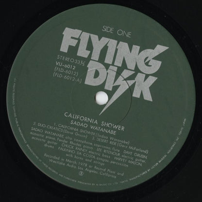 Sadao Watanabe 渡辺貞夫 - California Shower (VIJ-6012) LP 1978 JPN Flying Disk｜中古LP
