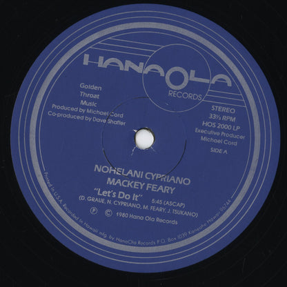 Nohelani Cypriano / Mackey Feary - Let's Do It (HOS 2000 LP) 1980 US HanaOla｜中古LP