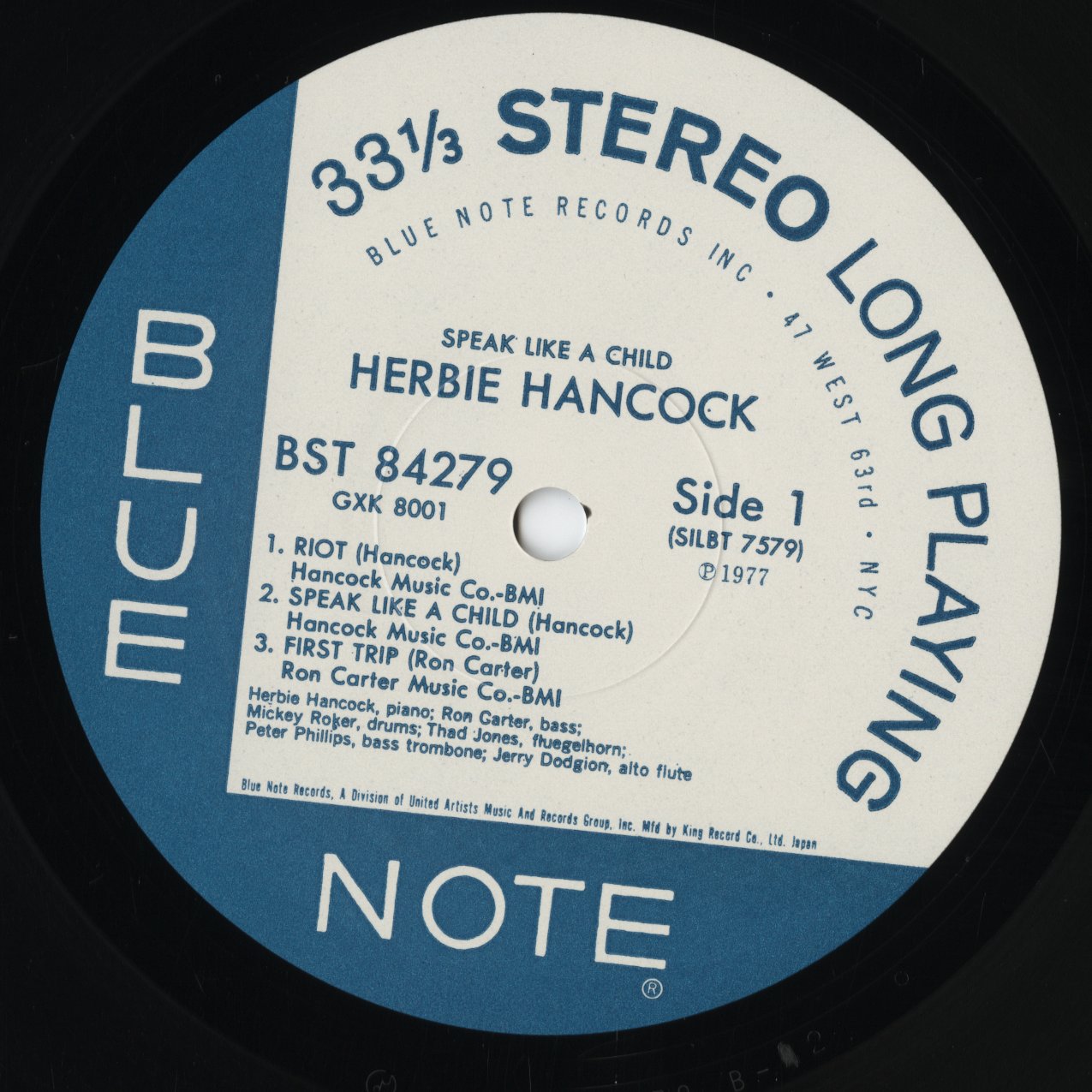 Herbie Hancock - Speak Like A Child (GXK 8001) LP 1977 JPN Blue Note / King Record｜中古LP