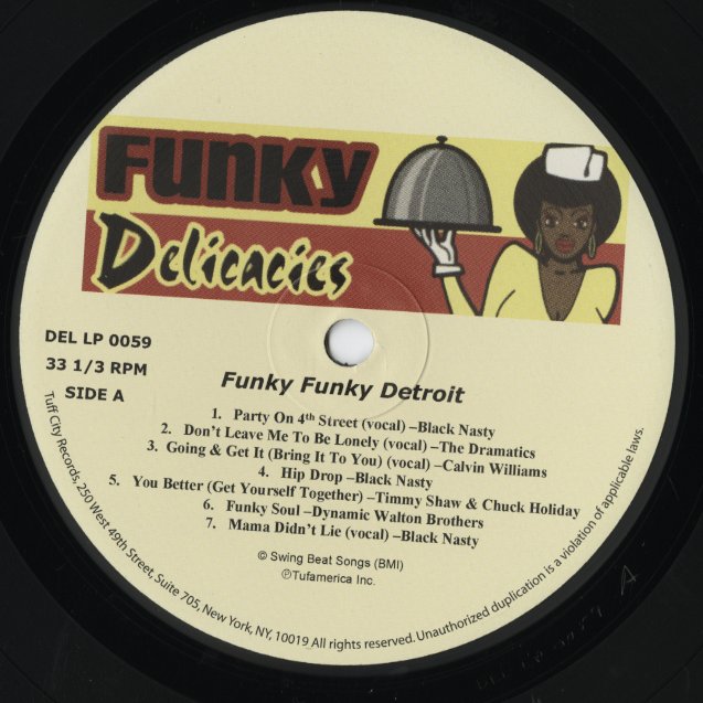 V.A. / Funky Funky Detroit (DEL LP 0058) LP 2003 US Funky Delicacies｜中古LP