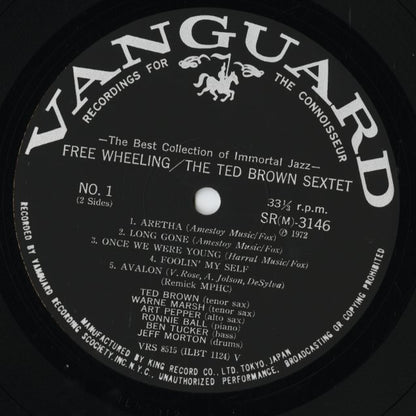 Ted Brown – Free Wheeling (LAX-3075(M)) LP 1975 JPN Vanguard - キングレコード | 中古LP