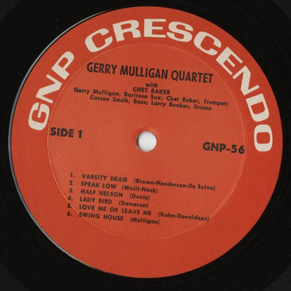 Gerry Mulligan / Chet Baker / Buddy DeFranco - Mulligan - Baker - DeFranco (GNP-56) LP 1970's US GNP Crescendo｜中古LP