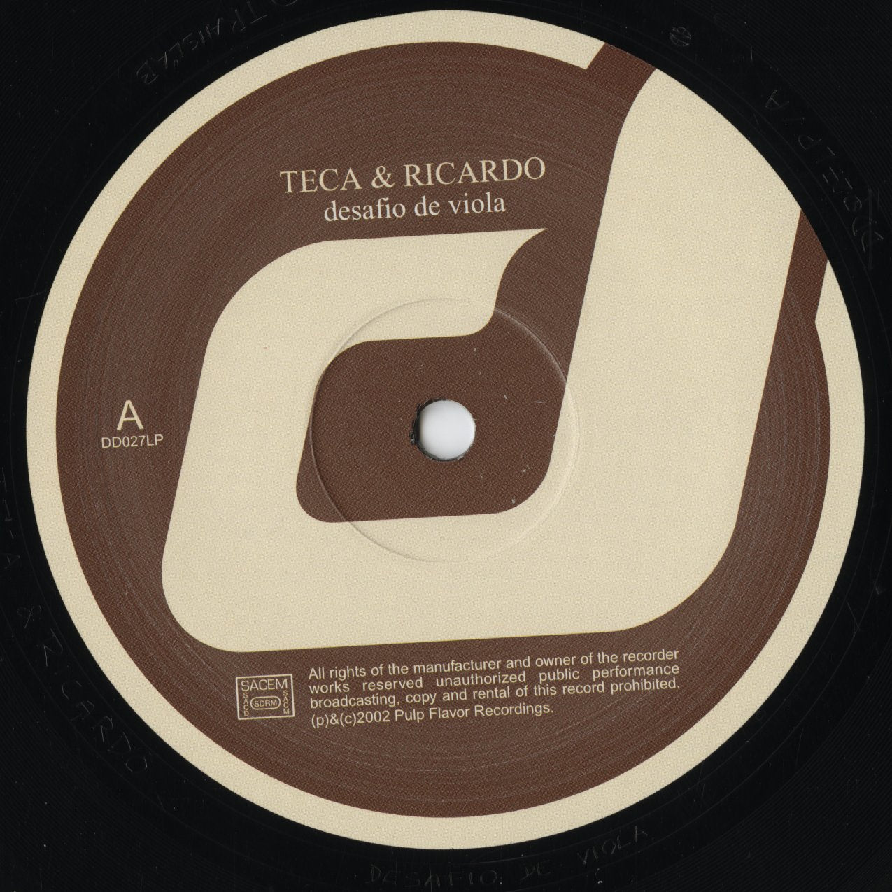 Teca & Ricardo - Desafio De Viola (DD027LP) 2002 FRA Dare-Dare｜中古LP