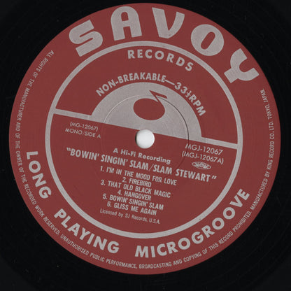 Slam Stewart - Bowin' Singin' Slam (MGJ-12067) LP 1985 JPN Savoy｜中古LP
