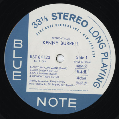 Kenny Burrell - Midnight Blue (BNJ71088) LP 1985 JPN Blue Note / 東芝EMI｜中古LP