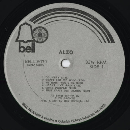 Alzo - Alzo 1972 (BELL6079) 1972 US BELL｜中古LP