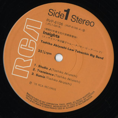 Akiyoshi-Lew Tabackin Big Band / 秋吉敏子＋ルー・タバキン / Insights (RVP-6106)