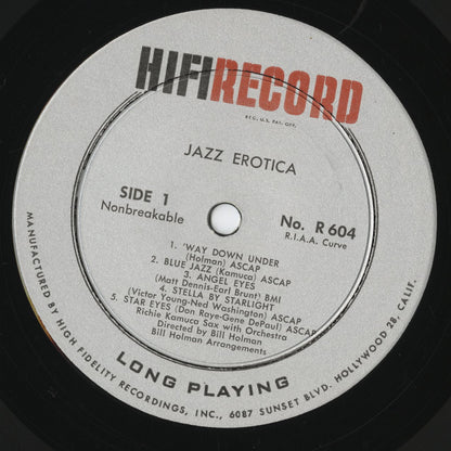 Richie Kamuca And Bill Holman - Jazz Erotica (R 604) LP 1957 US HiFi Records｜中古LP