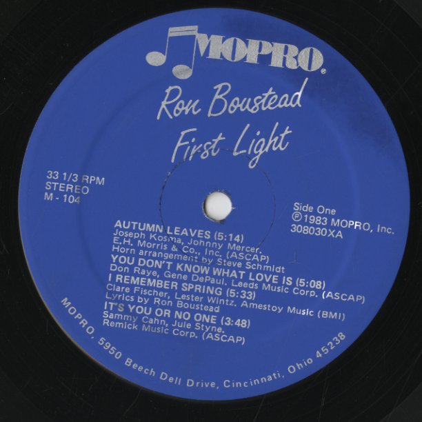 Ron Boustead / ロン・ボーステッド / First Light (M 104)