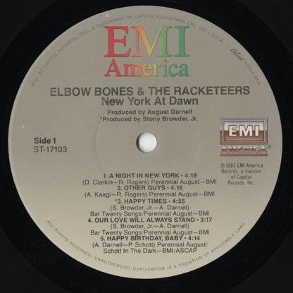 Elbow Bones And The Racketeers - New York At Dawn (ST-17103) LP 1983 US EMI America｜中古LP