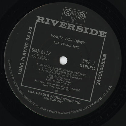 Bill Evans - Waltz For Debby (SMJ-6118) 1975 JPN Riverside｜中古LP