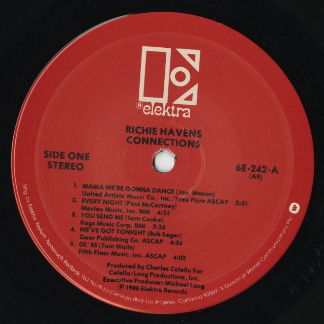 Richie Havens - Connections (6E-242) LP 1980 US Elektra｜中古LP