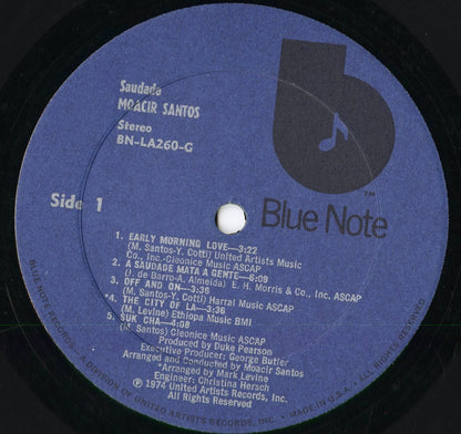 Moacir Santos - Saudade (BN LA260 G) 1974 US Blue Note｜中古LP