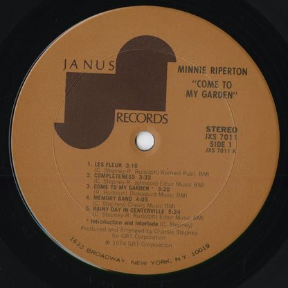 Minnie Riperton - Come To My Garden (JXS7011) 1974 US Janus Records｜中古LP