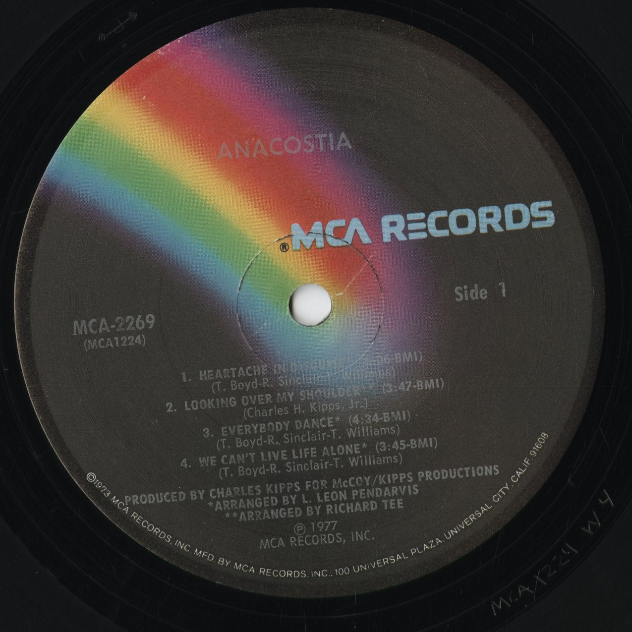 Anacostia - Anacostia (MCA-2269) 1977 US MCA｜中古LP