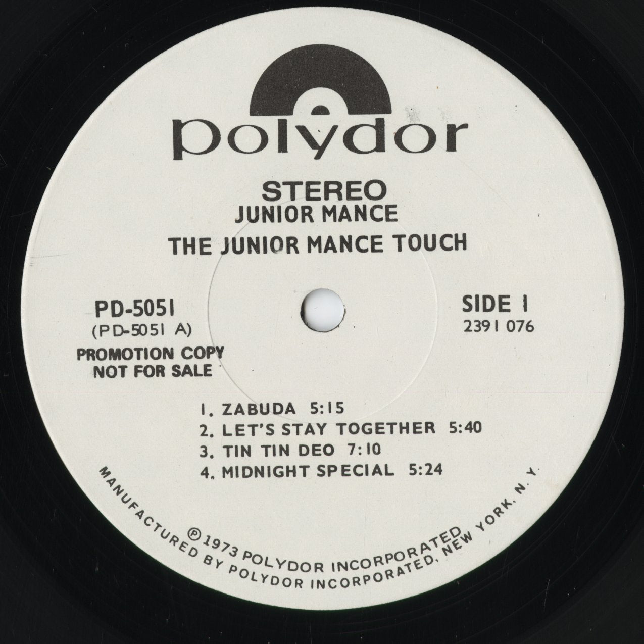Junior Mance – The Junior Mance Touch (PD 5051) 1973 US Polydor｜中古LP
