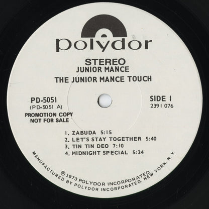 Junior Mance – The Junior Mance Touch (PD 5051) 1973 US Polydor｜中古LP