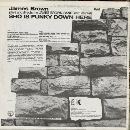 James Brown - Sho Is Funky Down Here (KS-1110) 1971 US King｜中古LP