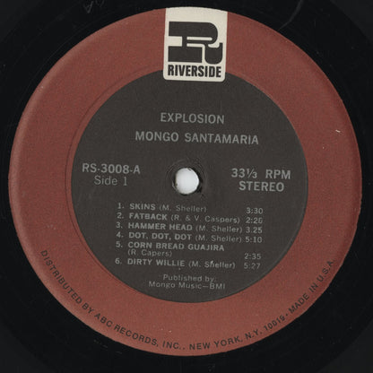 Mongo Santamaria - Explosion (RS 3008) LP 1968 US Riverside｜中古LP