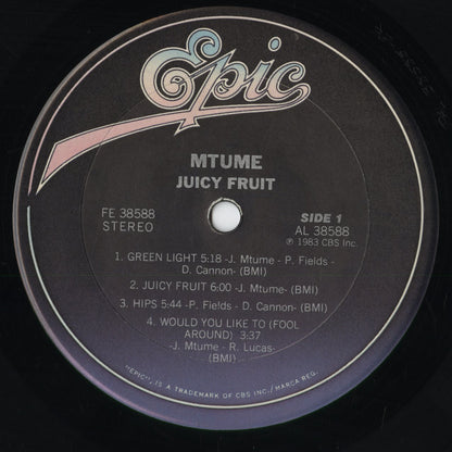 Mtume - Juicy Fruit (FE 38588) 1983 US Epic｜中古LP