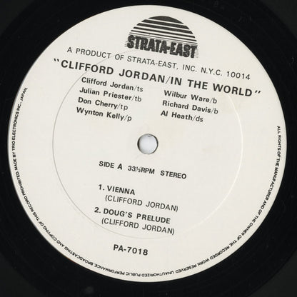 Clifford Jordan - In The World (PA-7018) 1972 JPN Strata East - Trio Records｜中古LP