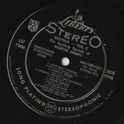 Martin Denny / マーチン・デニー / Exotica Vol. II (LST7006)- STEREO Black Label