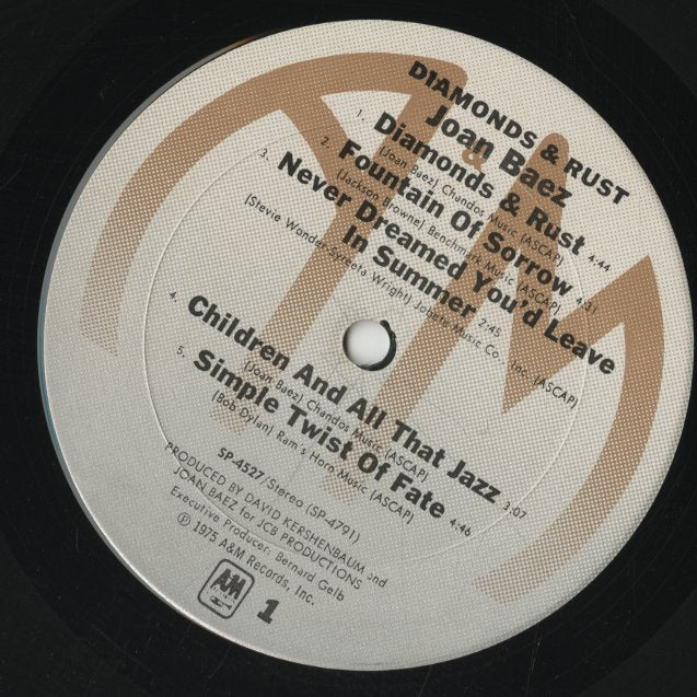 Joan Baez / ジョーン・バエズ / Diamonds & Rust (SP-4527)