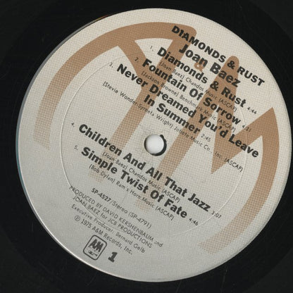 Joan Baez / ジョーン・バエズ / Diamonds & Rust (SP-4527)