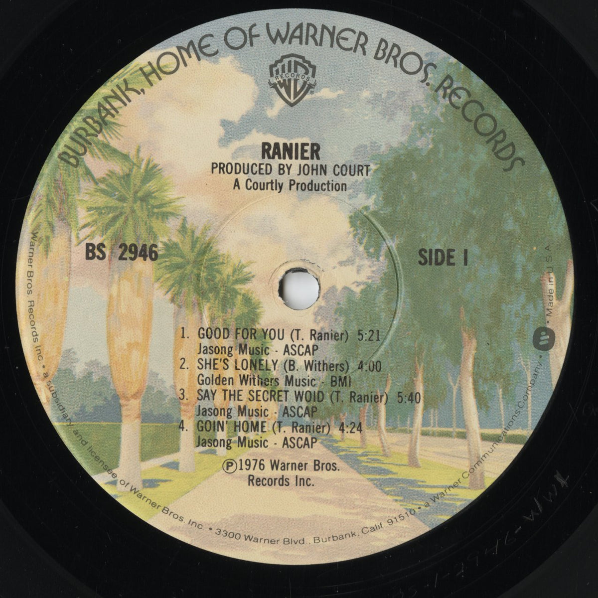Tom Ranier – Ranier (BS 2946) LP 1976 US Warner Bros｜中古LP