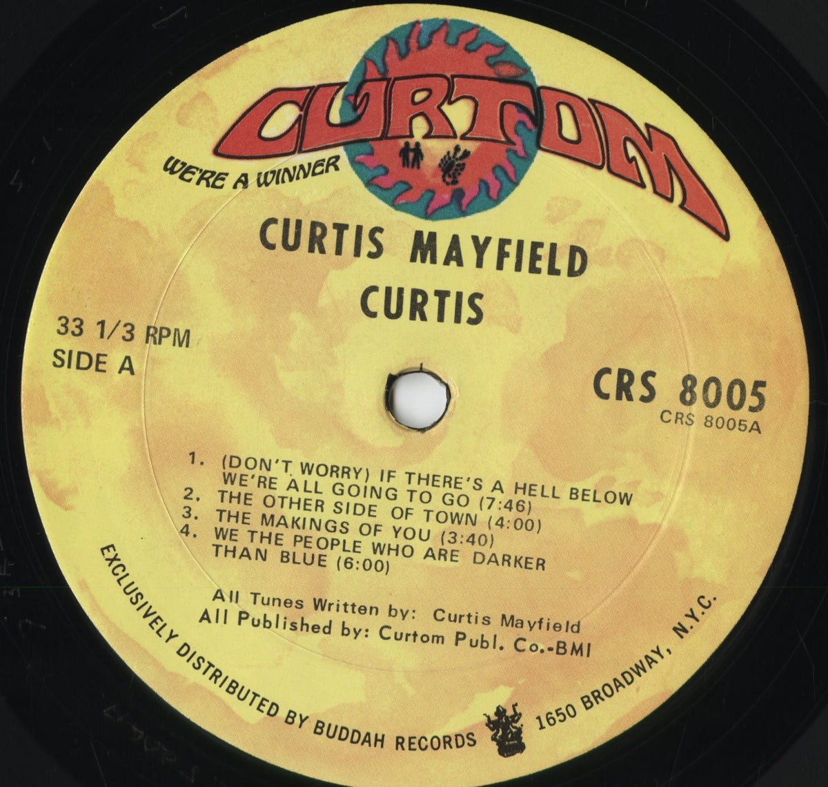 Curtis Mayfield - Curtis (CRS 8005) 1970 US Curtom｜中古LP
