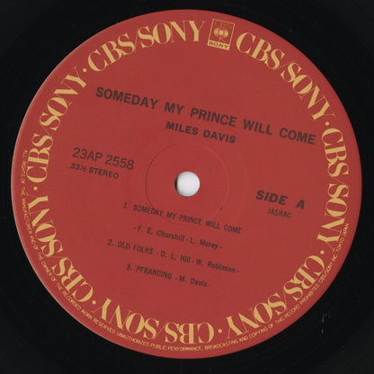 Miles Davis - Someday My Prince Will Come (23AP 2558) LP 1983 JPN CBS/Sony｜中古LP