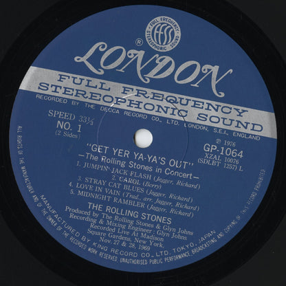 The Rolling Stones - Get Yer Ya-Ya's Out (GP 1064) LP 1976 JPN London Records｜中古LP
