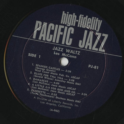 Les McCann / レス・マッキャン / Jazz Waltz (PJ-81)