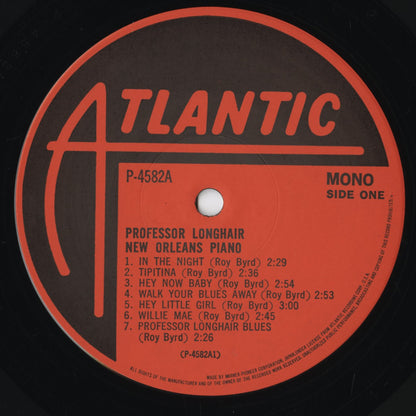 Professor Longhair - New Orleans Piano (P-4582A) 1977 JPN Atlantic｜中古LP