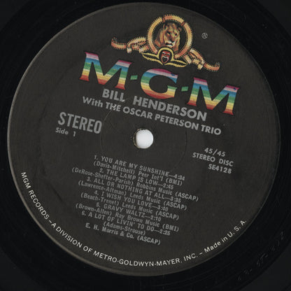 Bill Henderson - With The Oscar Peterson Trio (SE4128) LP 1963 US MGM｜中古LP