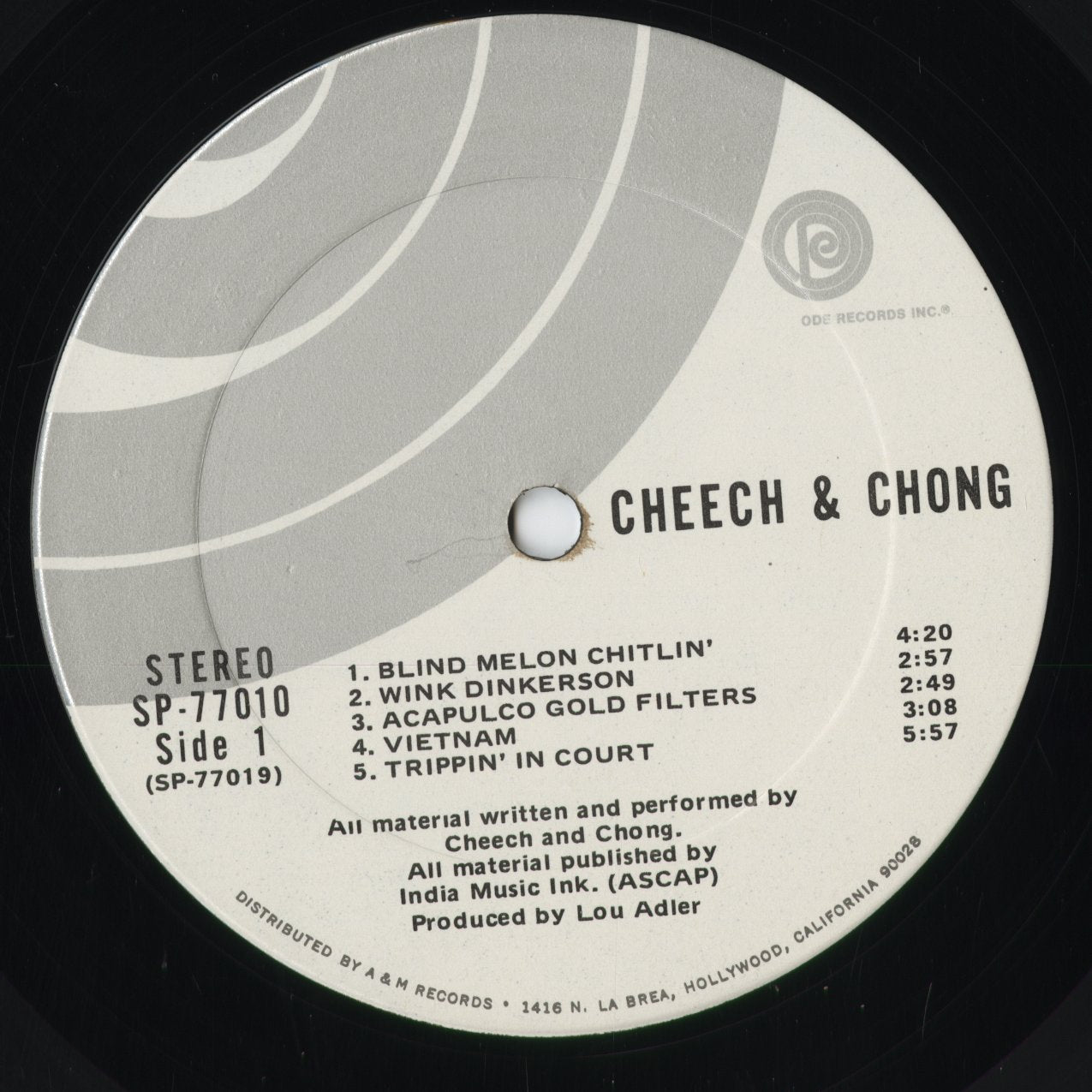 Cheech & Chong - Cheech & Chong (SP 77010) 1971 US Ode｜中古LP