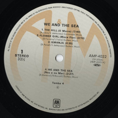 Tamba 4 - We And The Sea (AMP-4022) 1980 JPN A&M / ALFA｜中古LP