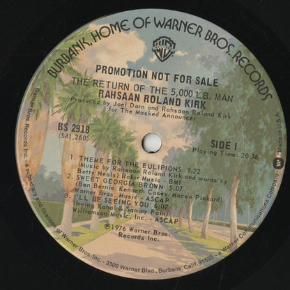 Roland Kirk - The Return Of The 5000 lb. Man (BS2918) LP 1976 US Warner Bros｜中古LP