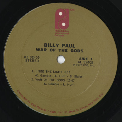 Billy Paul - War Of The Gods (KZ 32409) 1973 US Philadelphia International｜中古LP