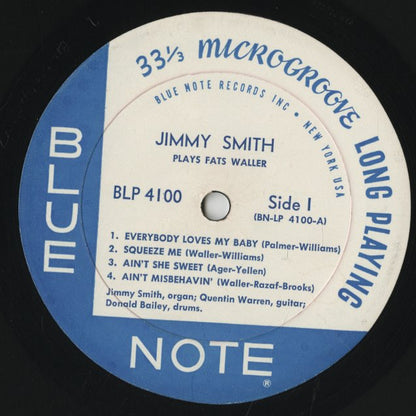 Jimmy Smith / ジミー・スミス / Plays Fats Waller (BLP 4100)