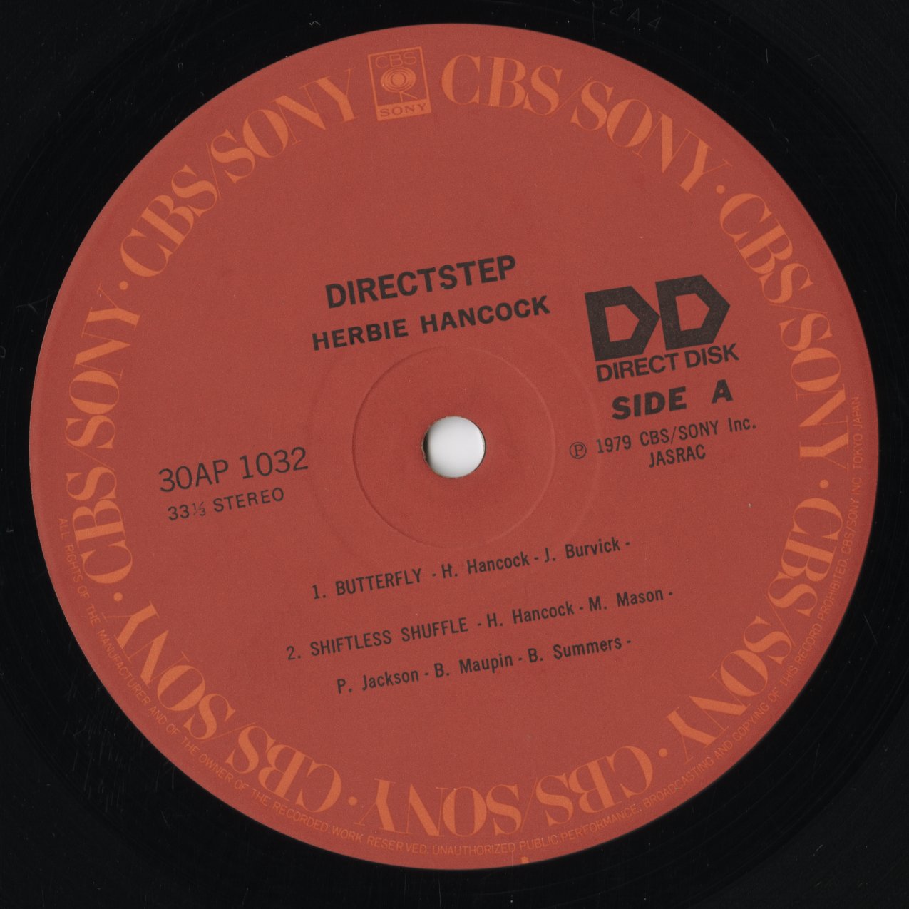 Herbie Hancock - Directstep (30AP 1032) 1978 JPN CBS Sony｜中古LP