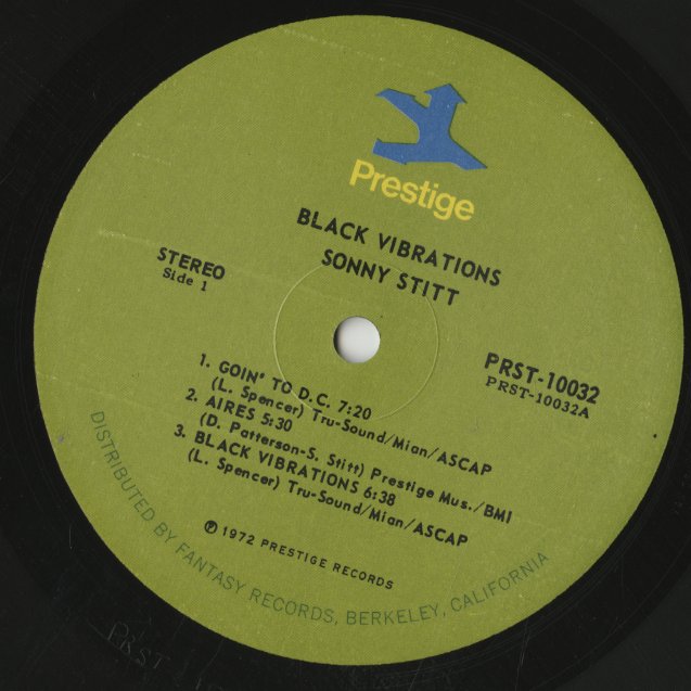 Sonny Stitt / ソニー・スティット / Black Vibration (PRST 10032)