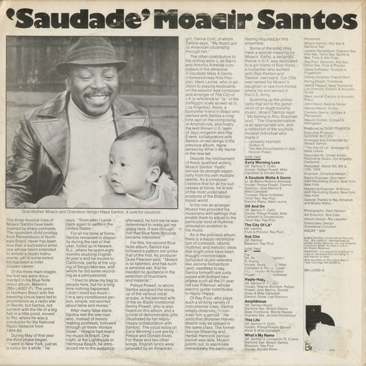 Moacir Santos - Saudade (BN LA260 G) 1974 US Blue Note｜中古LP