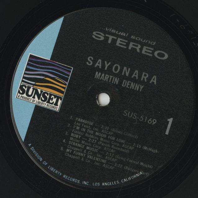 Martin Denny / マーチン・デニー / Sayonara (SUS-5169)