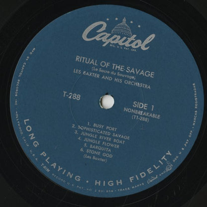 Les Baxter / レス・バクスター / Ritual Of The Savage (T 288) ターコイズLbl.