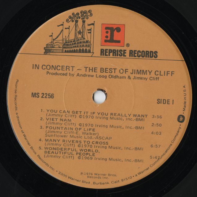 Jimmy Cliff / ジミー・クリフ / In Concert : The Best Of Jimmy Cliff (MS2256)