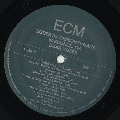 Egberto Gismonti / Nana Vasconcelos - Duas Vozes (25015-1E) LP 1984 US ECM｜中古LP