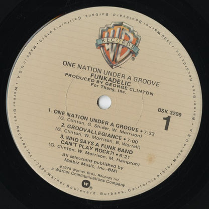 Funkadelic - One Nation Under A Groove (BSK3209) LP 1978 US Warner Bros｜中古LP