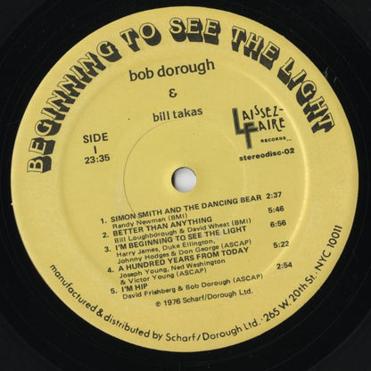 Bob Dorough - Beginning To See The Light (SD 02) LP 1976 US Laissez-Faire Records｜中古LP