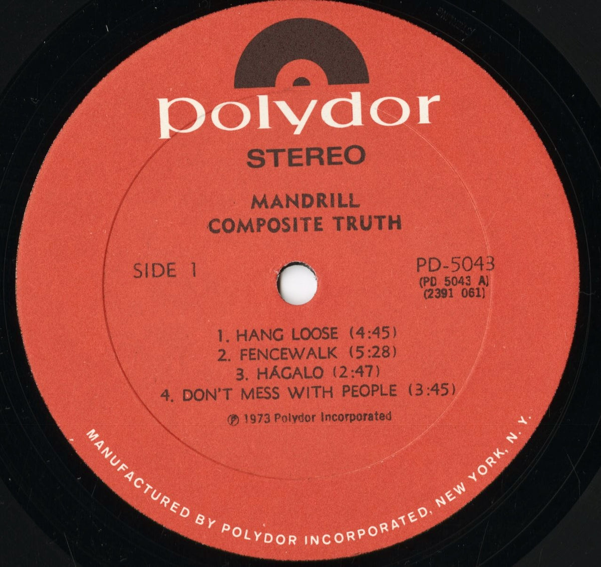 Mandrill - Composite Truth (PD 5043) 1973 US Polydor｜中古LP